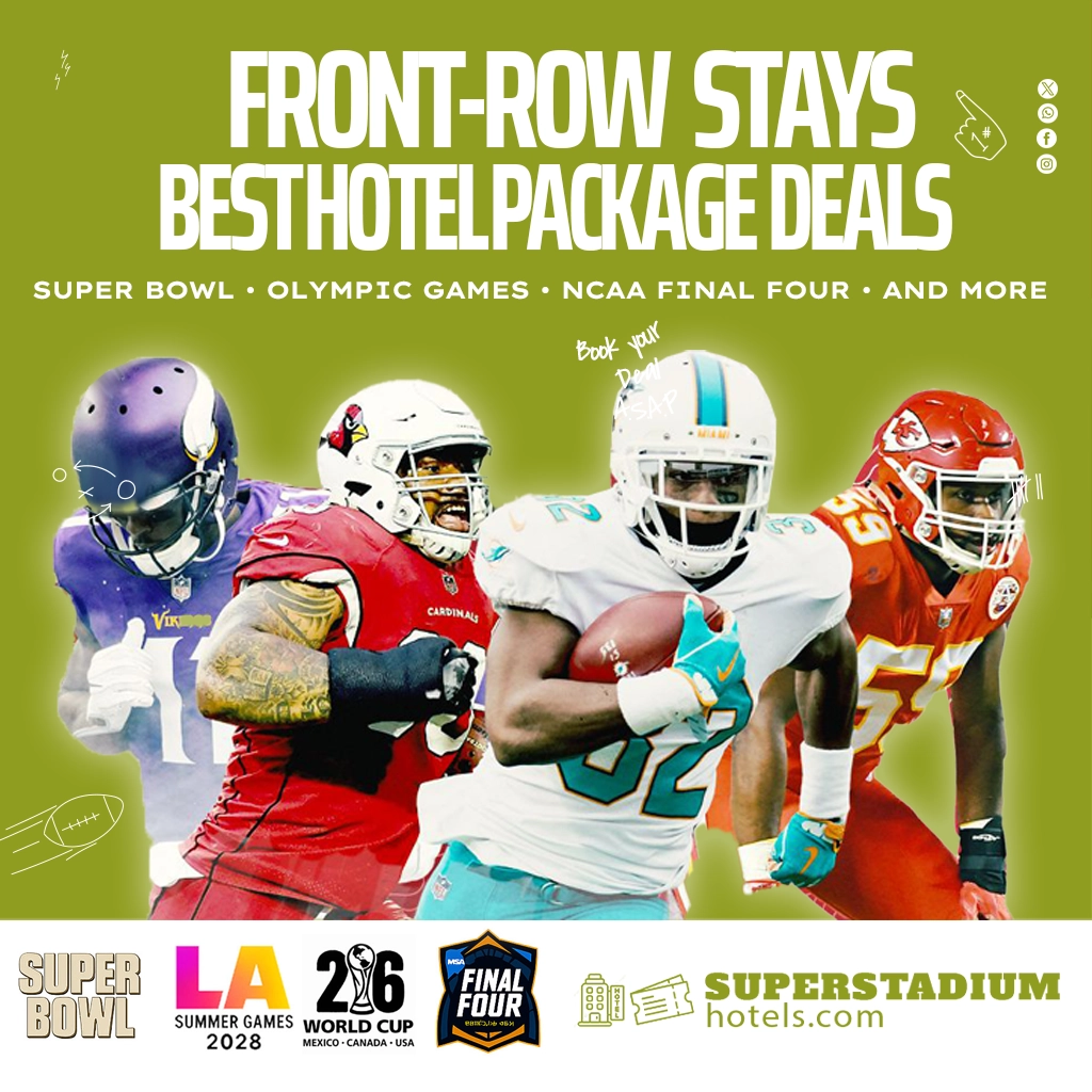 Best hotels at best prices for all major sports events!